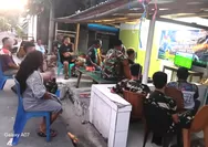 Koramil 1312-07/Miangas bersama Pos Angkatan Darat Gelar Nobar Piala Dunia 2026.
