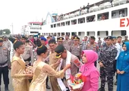 Disambut Adat Sakral di Dermaga Melonguane, AKBP Dwi Yatmoko Resmi Pimpin Polres Talaud