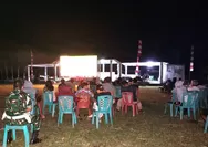 TNI AD dan Masyarakat Nobar Gembira, Pererat Kebersamaan dan Semangat Persatuan
