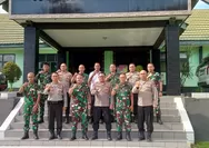 Kapolres Kotamobagu Disambut Dandim 1303/Bolmong dalam Kunjungan Silaturahmi