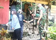 Bantu Bedah Rumah Warga Rainis, Koramil 1312-04 Buktikan TNI Selalu Ada di Hati Rakyat
