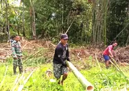 Babinsa Koramil 03/Beo Laksanakan Komsos Bersama Masyarakat Dalam Persiapan Tendah Inadah Kaum Bapa