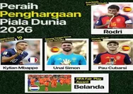 Daftar Lengkap Peraih Penghargaan Individu Piala Dunia 2026: Rodri Raih Bola Emas, Mbappe Sabet Sepatu Emas!