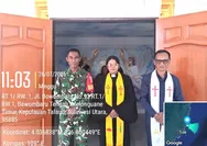 Babinsa Desa Bowombaru Serka Sarlis Pontoh Mengikuti Ibadah Sentral di Jemaat Germitha Maranatha Bowombaru Bowombaru, Minggu 26 Juli 2026