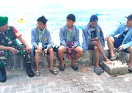Babinsa Praka Gideon Bumgkaes Laksanakan Komsos Bersama Mahasiswa Unsrat Dalam Rangka Karya Bakti Di Wilayah Melonguane