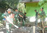 Babinsa Koramil Melonguane Serda Jenri Thomas MeLaksanakan Karya Bakti Skala Besar Bersama Masyarakat
