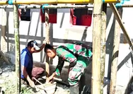 Wujud Kepedulian TNI: Babinsa Koramil Beo Gotong Royong Renovasi dan Bersihkan Gereja di Desa Bengel