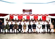 Kapolres Kepulauan Talaud dan Bhayangkari Hadiri Upacara Pengukuhan Paskibraka Kabupaten Tahun 2026
