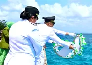Doa di Atas Gelombang: Upacara Tabur Bunga HUT ke-81 RI di Pelabuhan Melonguane Jadi Penghormatan Tertinggi bagi Pahlawan Laut