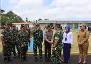 Sinergi Garda Depan NKRI: Kapolres Talaud AKBP Dwi Yatmoko Sambut Langsung Kedatangan Pangdam XIII/Merdeka di Bandara Melonguane