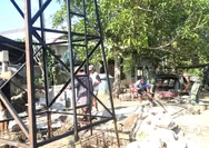 Babinsa Koramil 04/Rainis Pantau Dan Bantu Sumur Bor Warga Binaan