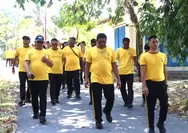 Tingkatkan Kesiapsiagaan Pelayanan, Kapolres Talaud AKBP Dwi Yatmoko, STP, S.I.K, M.I.K Pimpin Jalan Sehat Personel