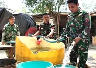 Kodim 1312/Talaud gelar dukungan air bersih serentak di wilayah binaan
