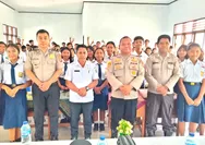 Mencetak Generasi Berkarakter, Polsek Melonguane Sosialisasi SMA Taruna Kemala Bhayangkara di SMPN 1