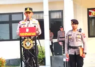 Tegakkan Disiplin, Polres Kepulauan Talaud Gelar Upacara PTDH Tiga Personel