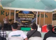 Perkuat Sinergitas dan Tangkal Hoaks, Polsek Lolayan Gelar Coffee Morning Bersama Insan Pers