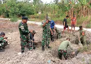 Satgas TMMD ke-130 Kodim 1312/Talaud Lanjutkan Penggalian Lubang Pondasi Tower Sumur Bor di Desa Mangaran