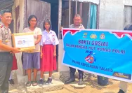 Menyambut HUT Humas Polri ke-75, Kapolres Talaud Salurkan Bansos dan Gelar Program Polisi Peduli Pendidikan di Melonguane
