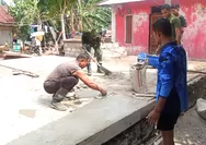 Satgas TMMD Terus Pacu Pembangunan RTLH Keluarga Ana Mamaii di Lirung