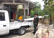 Satgas TMMD ke-130 Kodim 1312/Talaud Distribusikan Material untuk Pembangunan Sumur Bor di Desa Peret