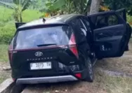 Kecelakaan Tunggal di Ciamis: Mobil Asal Sukabumi Ringsek Usai Hantam Pohon