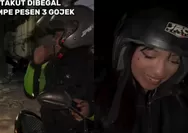 Viral! Takut Begal, Wanita di Bandung Ini Pesan 3 Driver Ojol Buat Kawal Pulang
