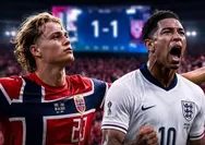 Sengit dan Penuh Drama! Norwegia Tahan Inggris 1-1 di Babak Pertama, VAR Warnai Duel Perempat Final Piala Dunia 2026