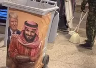 Wajah Trump dan MBS Ditempel di Tong Sampah Baghdad, Aksi Protes Ini Bikin Geger