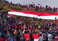 Merah Putih Membentang di Puncak Bawakaraeng, Ribuan Pendaki Rayakan HUT ke-81 RI dari Ketinggian