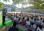 Polres Lombok Tengah Sosialisasi Tata Tertib Lalu Lintas ke Sekolah