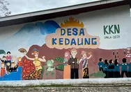 Mahasiswa KKN Tanamkan Inspirasi Lewat Mural di Desa Kedaung