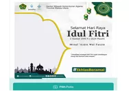 LINK Twibbon Idul Fitri 2024 Kemenag RI, Pasang Bingkai Ucapan Selamat Hari Raya Idulfitri 1445 H Kementerian Agama