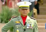 Sosok Kolonel Inf Priyo Handoyo dan Para Perwira Upacara saat HUT ke-81 Kemerdekaan RI
