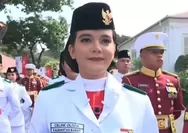 Celina Olivia Apriani Theo, Putri Dayak Kubu Raya Terpilih Bawa Bendera Merah Putih di Istana Negara