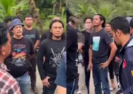 Viral Penangkapan Pelaku Penembak Bripka Arya Supena di Lampung, Tampak Sejumlah Aparat Kumpul Lalu Briefing