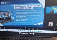 Bootcamp Promedia Group Hari Pertama, Belajar Buat Konten untuk Website dan Medsos di Era Digital, Ingatkan soal SEO hingga GEO Friendly