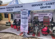 Service Gratis Yamaha Disambut Antusias Warga Terdampak Banjir di Kabupaten Kudus 