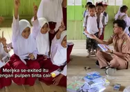 Siswa SD Terpencil di Parigi Moutong Girang Dapat 'THR' Alat Sekolah