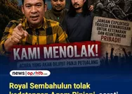Royal Sembahulun Tolak Kedatangan Agam Rinjani, Soroti Janji Yang Belum di Tuntaskan