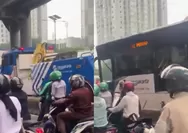 Kecelakaan Bus TJ Jadi Penyebab Kemacetan Panjang di MT Haryono Jaktim, Dipicu Hantaman Keras pada Ruas Jalan