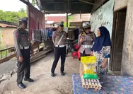 Sat Lantas Polres Bulukumba Salurkan Sembako Lewat Program Jumat Berkah, Warga Gantarang Terima Bantuan
