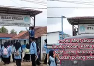Viral! Siswa MTs di Tenjo Bogor Soraki Mobil Makan Bergizi Gratis karena Datang Telat