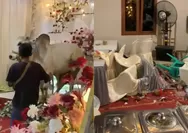 Viral sapi kurban masuk hajatan warga di Purwokerto, acak kursi hingga naik ke pelaminan