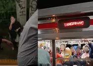 Momen KRL Duri-Tangerang didorong kereta lain, viral usai mogok di tengah perjalanan