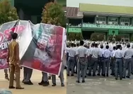 Dugaan pelecehan hingga pesan chat oknum guru yang tersebar, viral siswa SMAN 1 Solok Selatan bawa banner ‘stop penyimpangan’