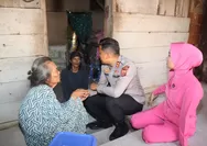 Kapolres Subang jenguk dua personel sakit dan sambangi lansia, salurkan bantuan