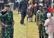 Dikabarkan sendiri saat lulus, prajurit TNI ini ternyata didatangi ortu yang sempat tak kenali wajah cemong anaknya