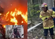 Viral petugas Damkar di Balikpapan geram ada warga bakar ban di dekat permukiman: Bisa ditangkap polisi