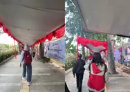 Duh! Sempat dikira tenda hajatan, Commuter Line klarifikasi: Ini bentuk fasilitas dan perhatian kepada pengguna stasiun
