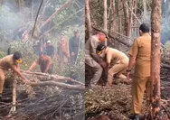 Viral momen Gubernur Kalteng Agustiar Sabran ke lokasi karhutla usai ramai dikritik ihwal penanganan bencana